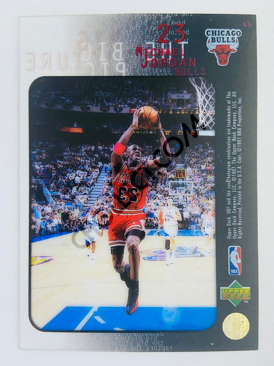 Michael Jordan - Chicago Bulls 1997 Upper Deck The Big Picture Acetate #45