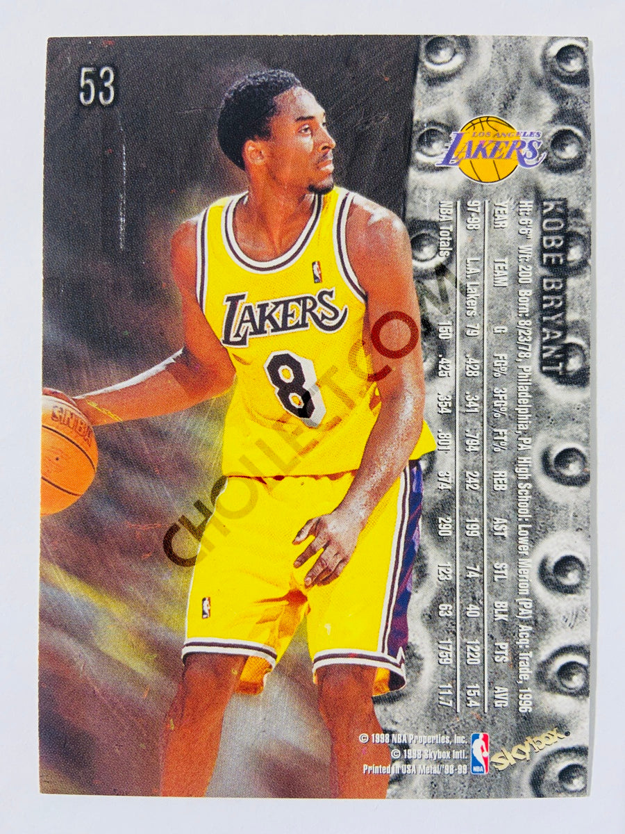 Kobe Bryant - Los Angeles Lakers 1998-99 Skybox Metal Universe #53