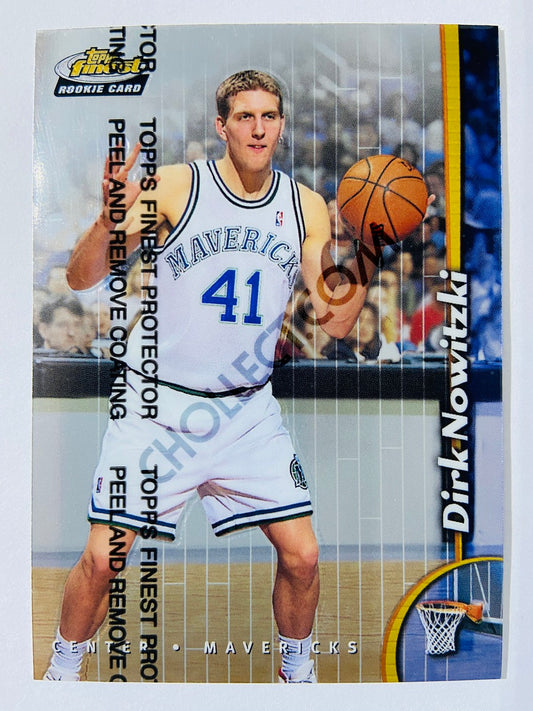 Dirk Nowitzki - Dallas Mavericks 1998-99 Topps Finest Rookie Card #234