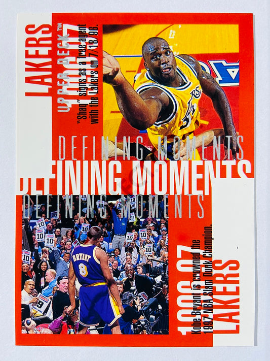 Kobe Bryant - Los Angeles Lakers 1998 Upper Deck Defining Moment #343