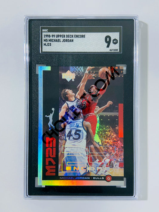Michael Jordan - Chicago Bulls 1998-99 Upper Deck Encore #M5 [SGC MT 9] SN: 4671830