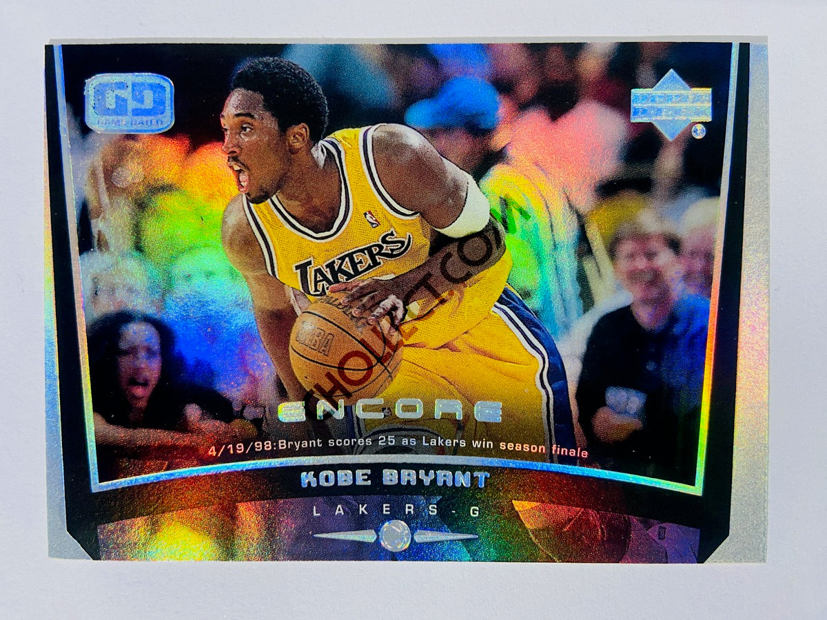 Kobe Bryant - Los Angeles Lakers 1998-99 Upper Deck Game Dated Encore #39