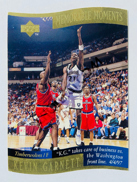 Kevin Garnett - Minnesota Timberwolves 1998 Upper Deck Memorable Moment #5