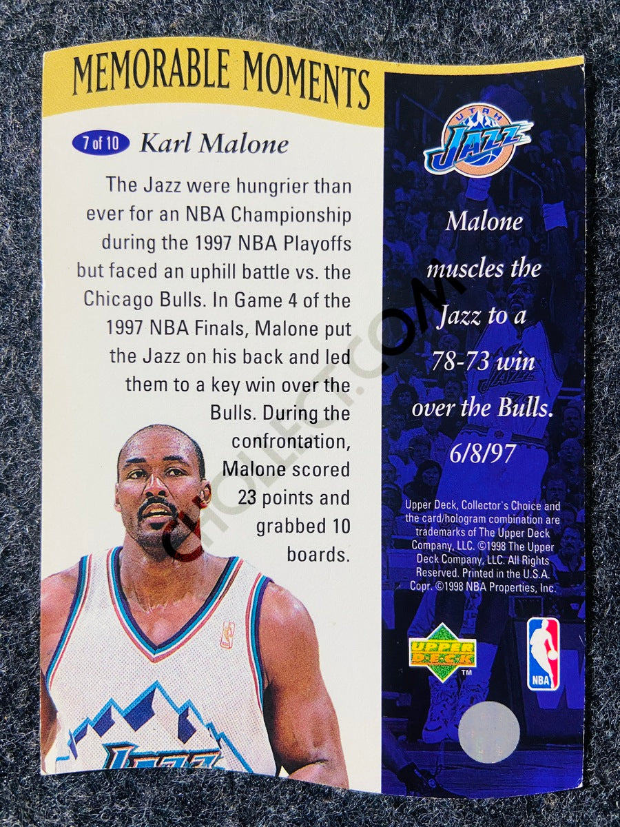 Karl Malone - Utah Jazz 1998 Upper Deck Memorable Moment #7