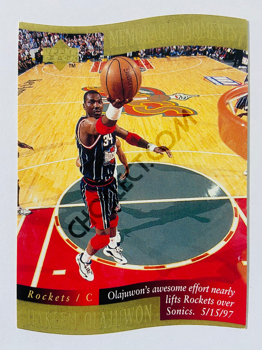 Hakeem Olajuwon - Houston Rockets 1998 Upper Deck Memorable Moment #8