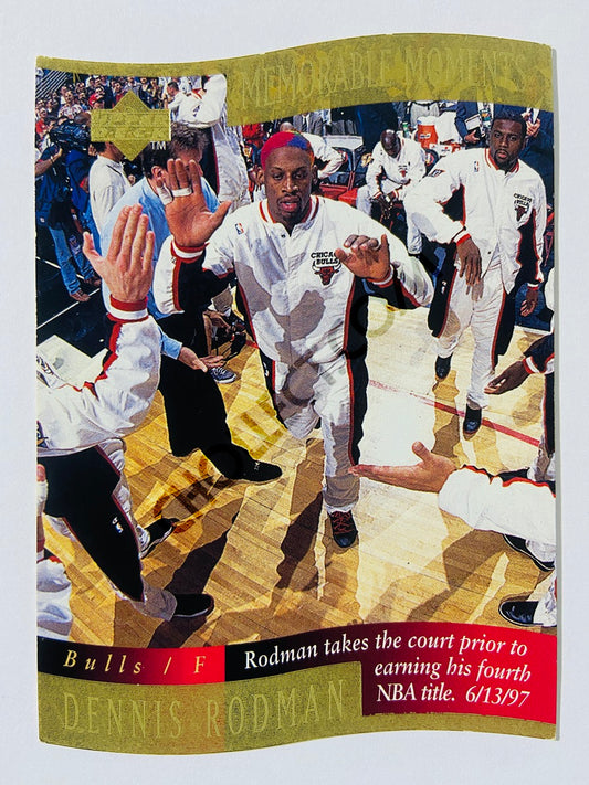 Dennis Rodman - Chicago Bulls 1998 Upper Deck Memorable Moment #10