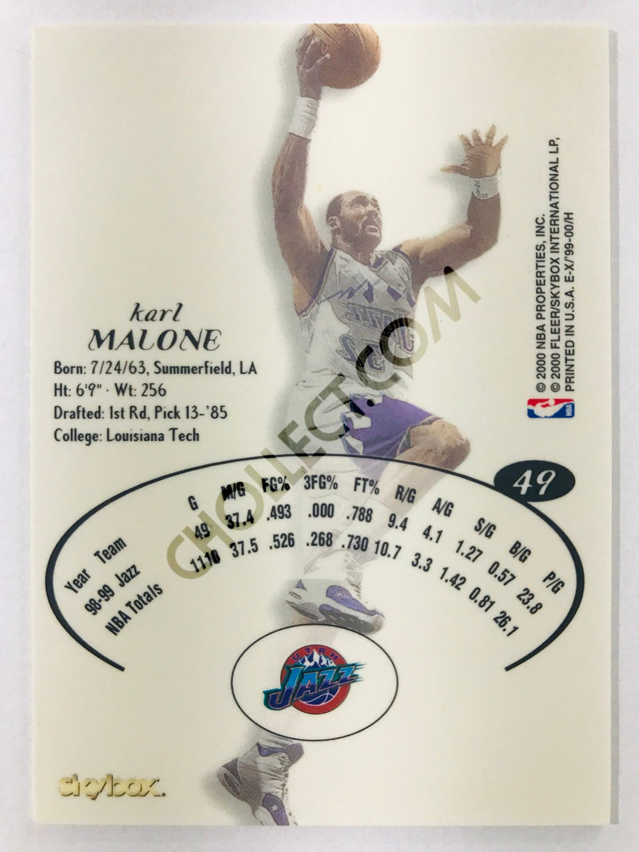 Karl Malone - Utah Jazz 1999-00 Fleer/Skybox EX #49