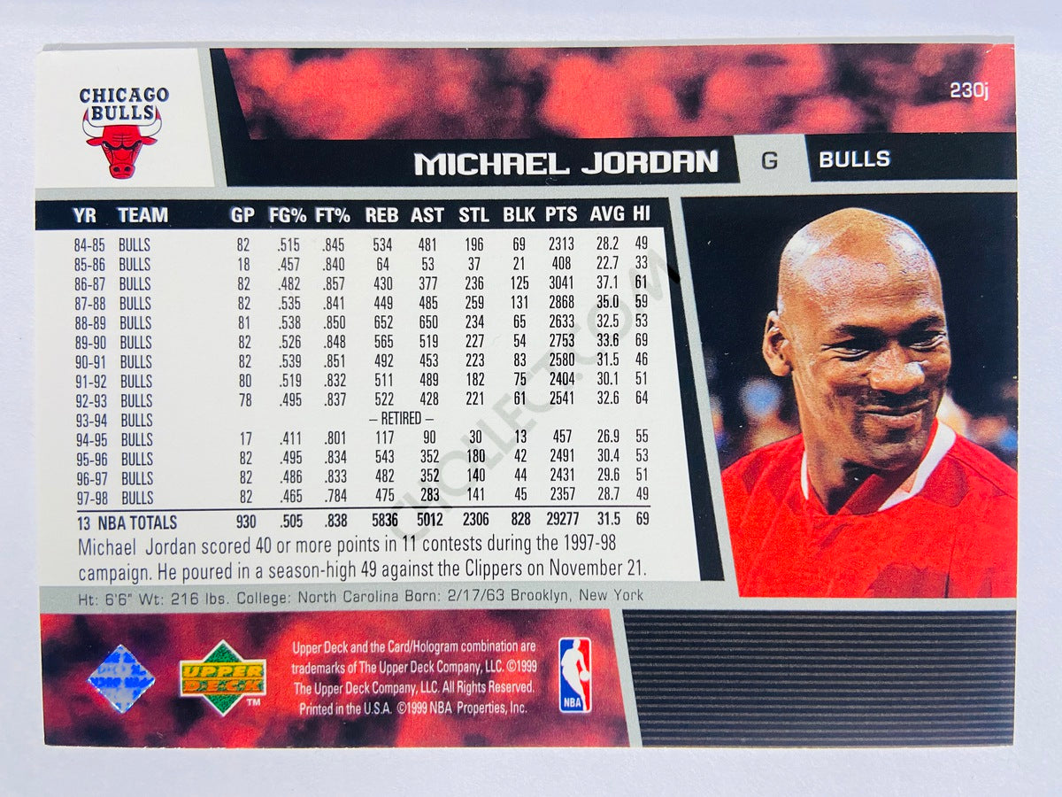 Michael Jordan - Chicago Bulls 1999 Upper Deck #230J