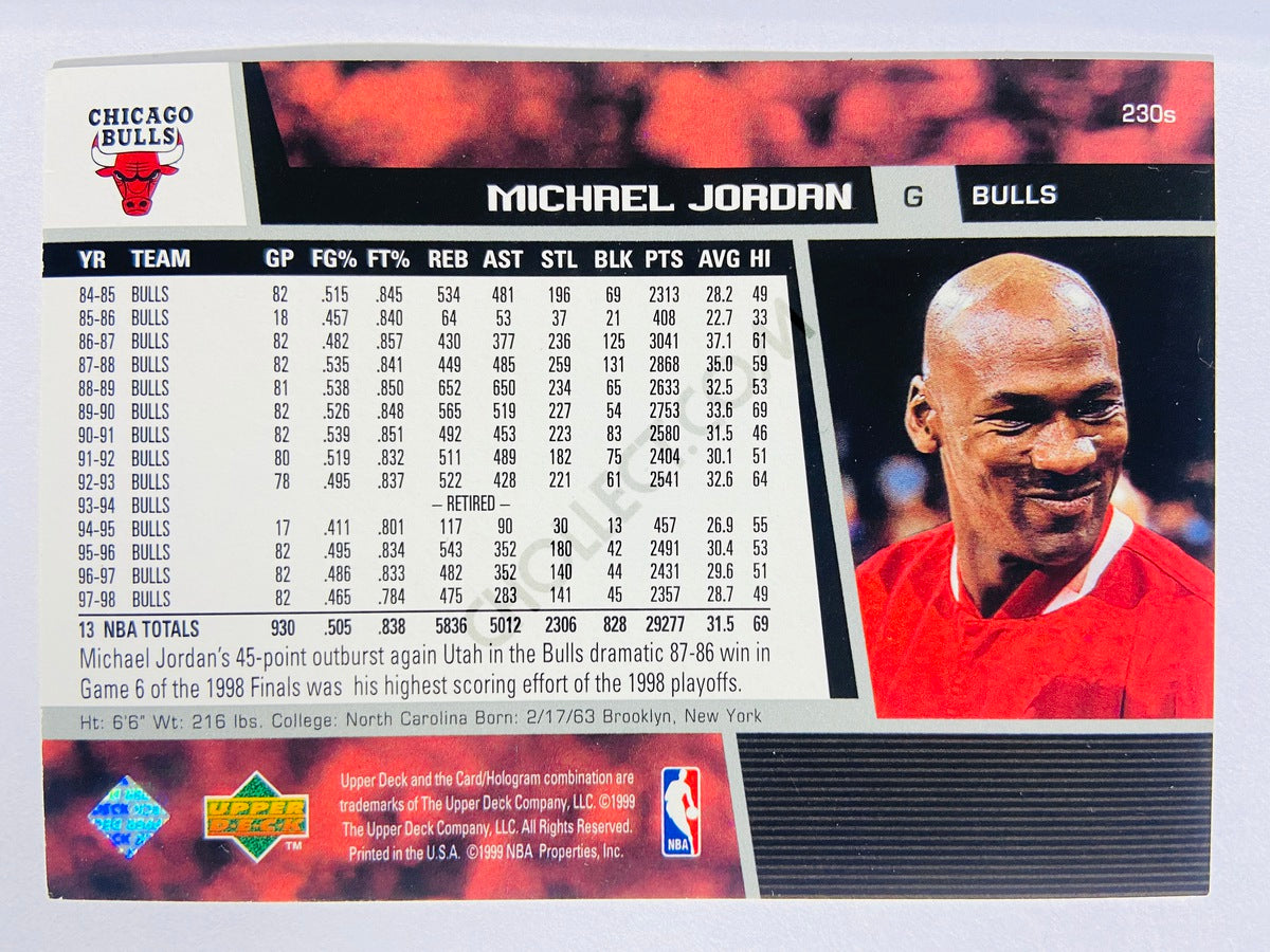 Michael Jordan - Chicago Bulls 1999 Upper Deck #230S