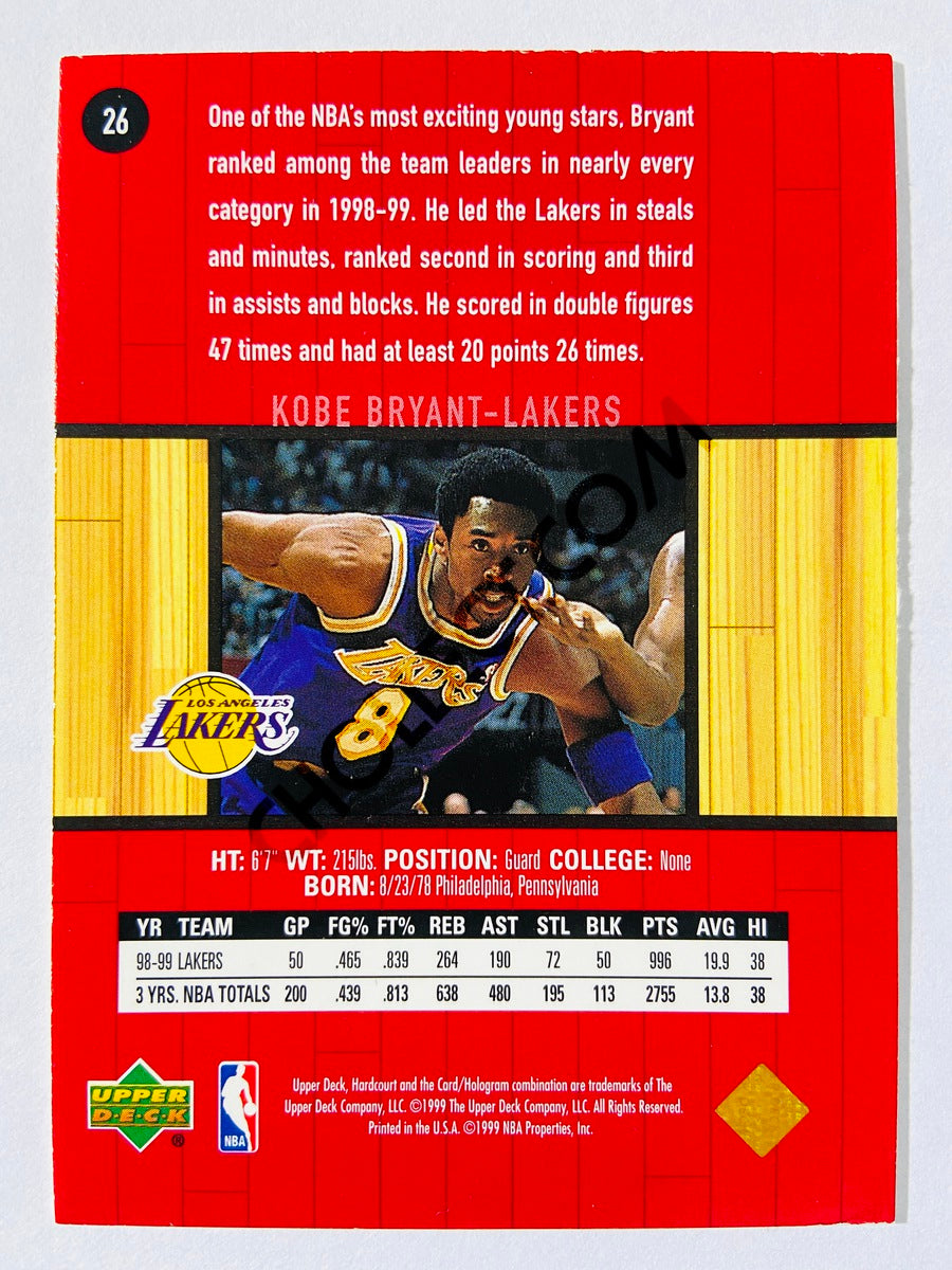 Kobe Bryant - Los Angeles Lakers 1999 Upper Deck Hardcourt #26