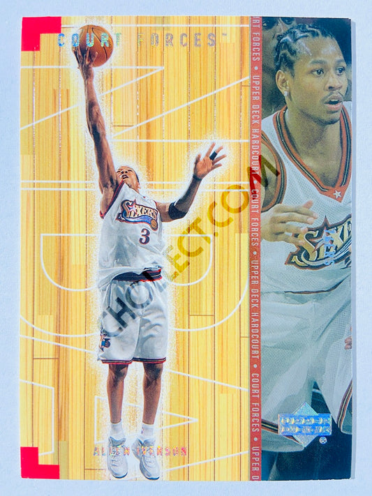 Allen Iverson - Philadelphia 76ers 1999-00 Upper Deck Hardcourt Court Forces #CF7