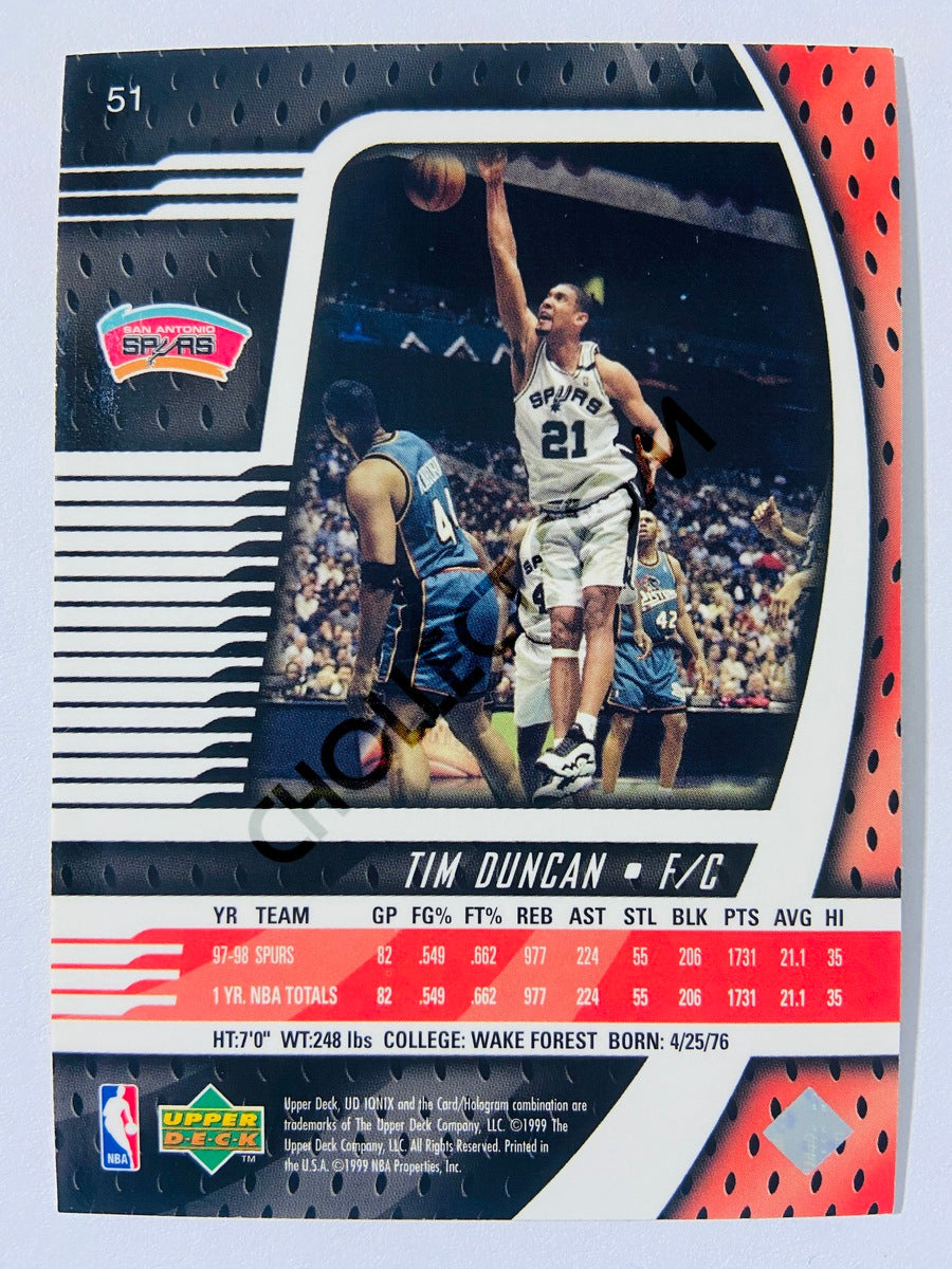 Tim Duncan - San Antonio Spurs 1999 Upper Deck Ionix #51
