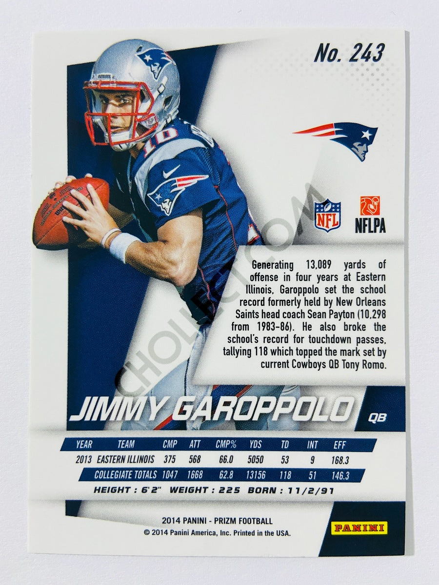 Jimmy Garoppolo - New England Patriots 2014 Panini Prizm RC Rookie #243