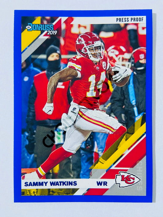 Sammy Watkins – Kansas City Chiefs 2019-20 Panini Donruss Blue Press Proof Parallel #4