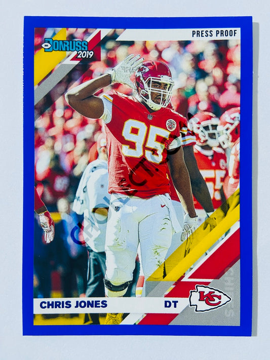 Chris Jones – Kansas City Chiefs 2019-20 Panini Donruss Blue Press Proof Parallel #7