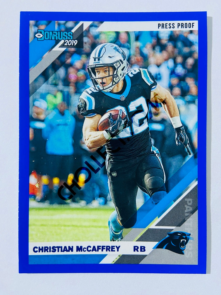 Christian McCaffrey – Carolina Panthers 2019-20 Panini Donruss Blue Press Proof Parallel #42