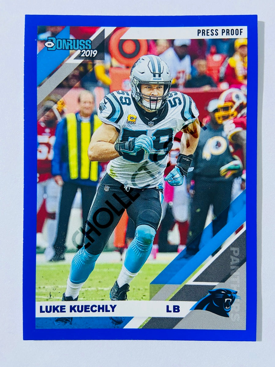 Luke Kuechly – Carolina Panthers 2019-20 Panini Donruss Blue Press Proof Parallel #44