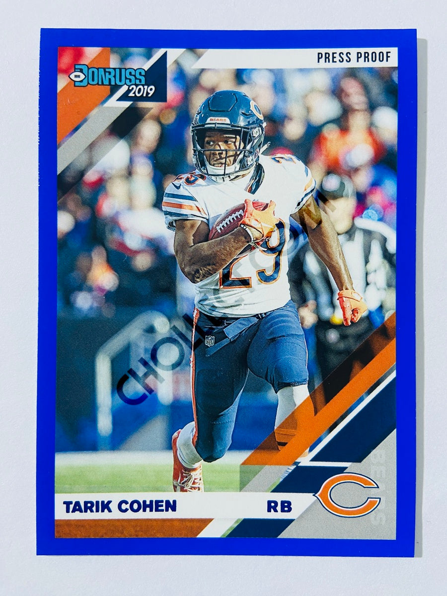 Tarik Cohen – Chicago Bears 2019-20 Panini Donruss Blue Press Proof Parallel #50