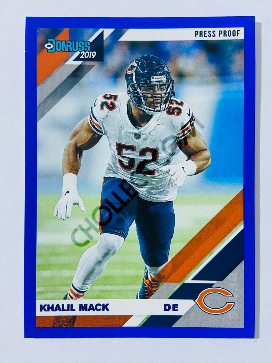 Khalil Mack – Chicago Bears 2019-20 Panini Donruss Blue Press Proof Parallel #53