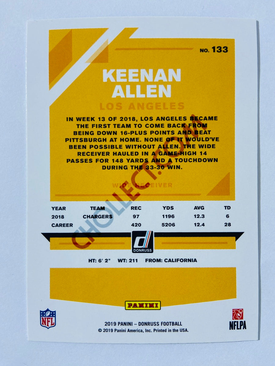 Keenan Allen – Los Angeles Chargers 2019-20 Panini Donruss Blue Press Proof Parallel #133