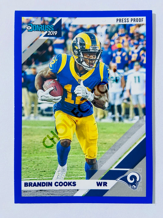 Brandin Cooks – Los Angeles Rams 2019-20 Panini Donruss Blue Press Proof Parallel #142