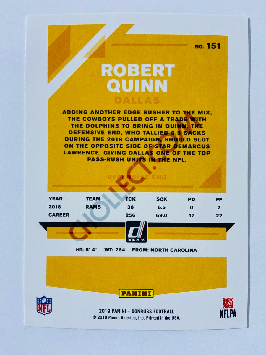 Robert Quinn – Dallas Cowboys 2019-20 Panini Donruss Blue Press Proof Parallel #151