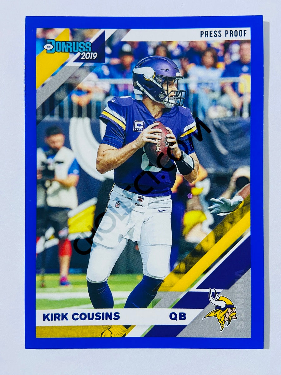 Kirk Cousins – Minnesota Vikings 2019-20 Panini Donruss Blue Press Proof Parallel #154