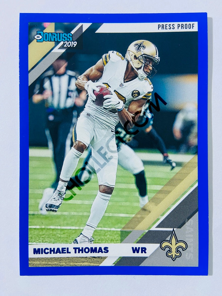Michael Thomas – New Orleans Saints 2019-20 Panini Donruss Blue Press Proof Parallel #173