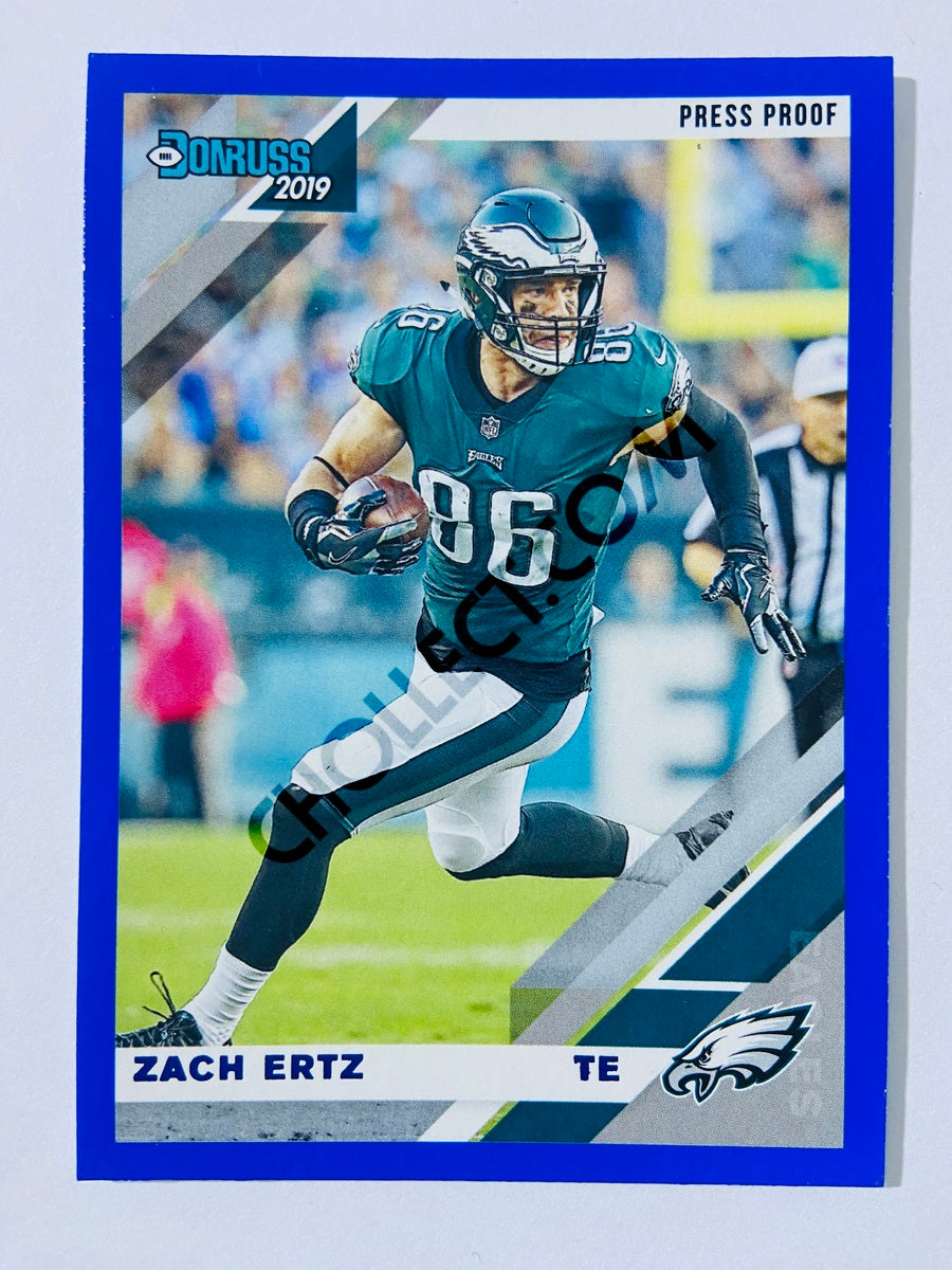 Zach Ertz – Philadelphia Eagles 2019-20 Panini Donruss Blue Press Proof Parallel #203