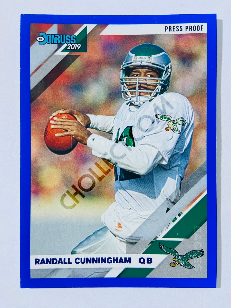 Randall Cunningham – Philadelphia Eagles 2019-20 Panini Donruss Blue Press Proof Parallel #209