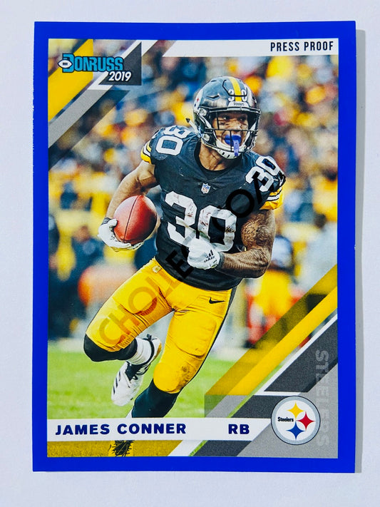 James Conner – Pittsburgh Steelers 2019-20 Panini Donruss Blue Press Proof Parallel #214