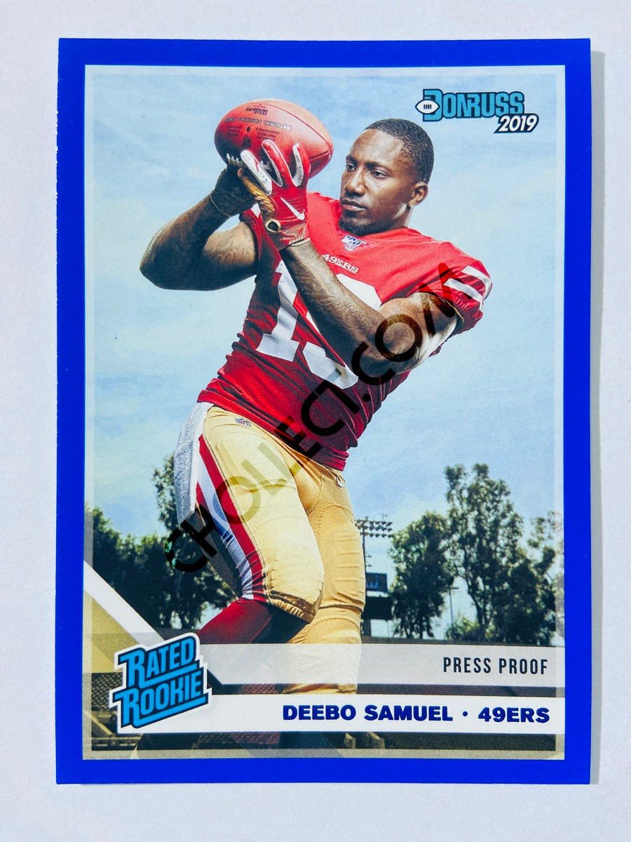 Deebo Samuel – San Francisco 49ers 2019-20 Panini Donruss Rated Rookie Blue Press Proof Parallel #317