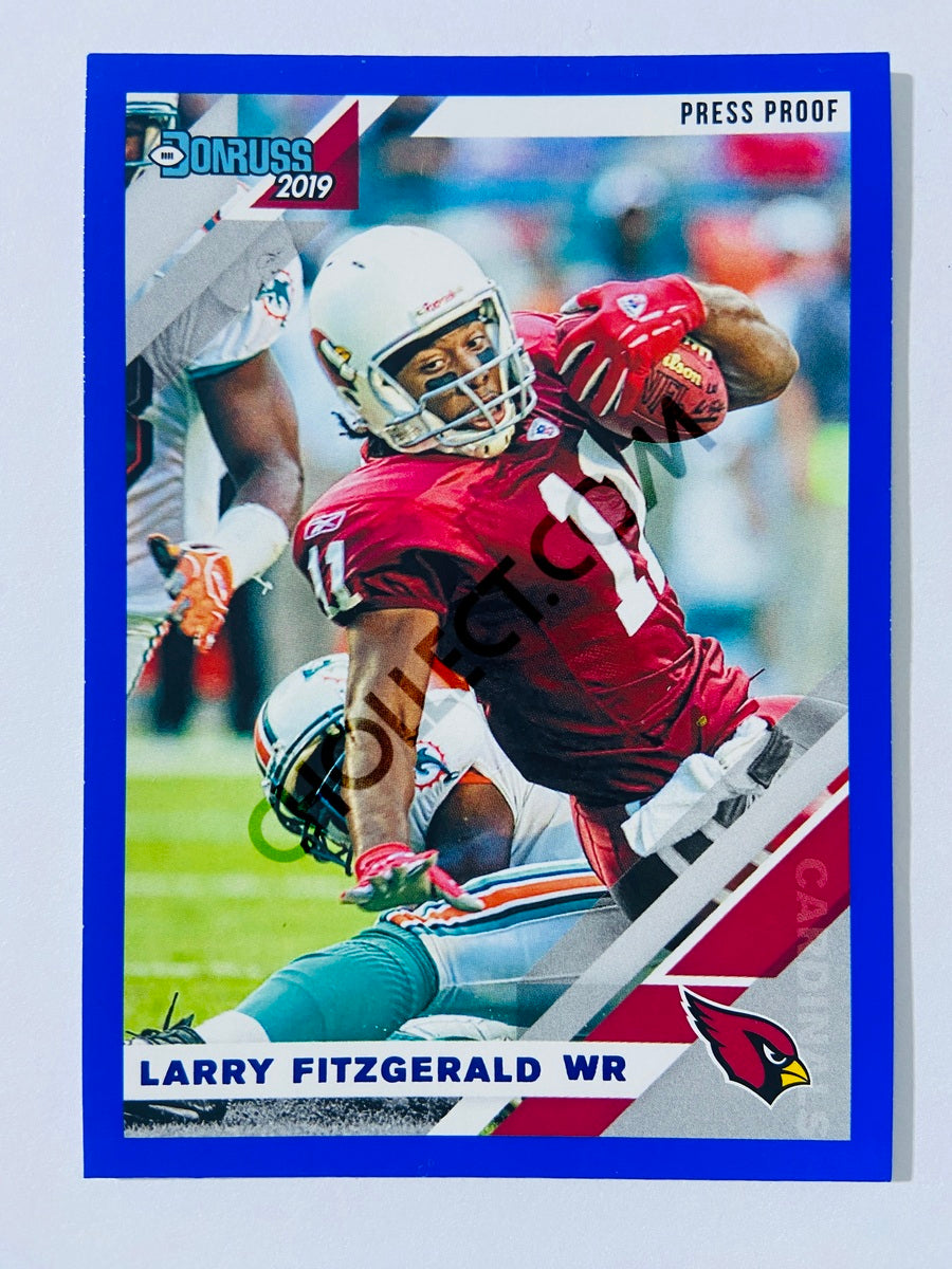 Larry Fitzgerald – Arizona Cardinals 2019-20 Panini Donruss Blue Press Proof Parallel Variation #10