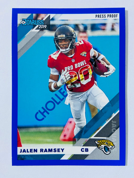 Jalen Ramsey – Jacksonville Jaguars 2019-20 Panini Donruss Blue Press Proof Parallel Variation #125