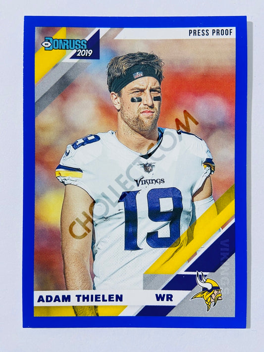 Adam Thielen - Minnesota Vikings 2019-20 Panini Donruss Blue Press Proof Parallel Variation #156