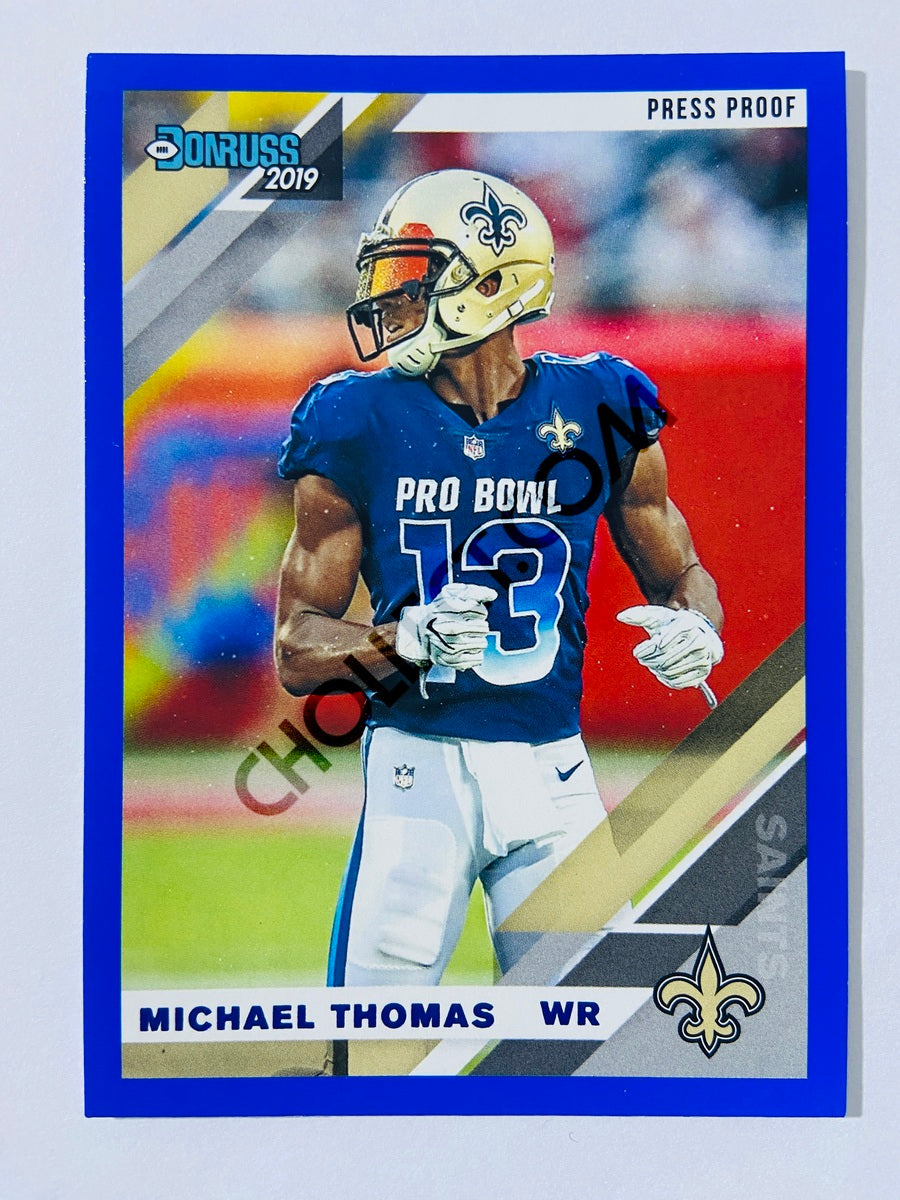 Michael Thomas – New Orleans Saints 2019-20 Panini Donruss Blue Press Proof Parallel Variation #173