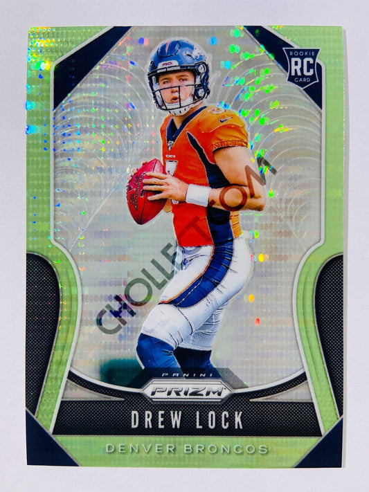 Drew Lock - Denver Broncos 2019-20 Panini Prizm Neon Green Pulsar RC Rookie #304