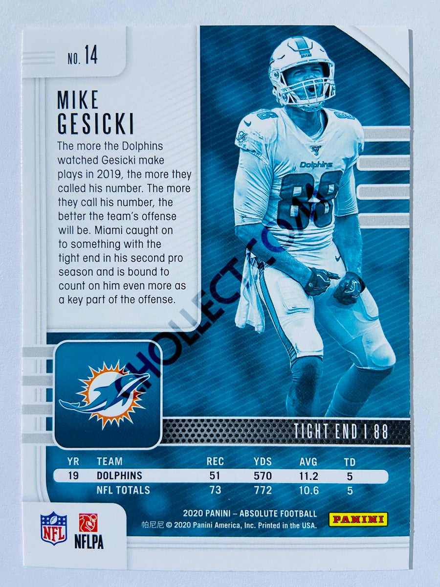 Mike Gesicki - Miami Dolphins 2020-21 Panini Absolute Football #14