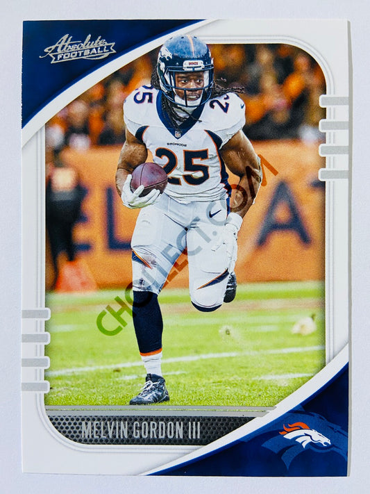 Melvin Gordon III - Denver Broncos 2020-21 Panini Absolute Football #44