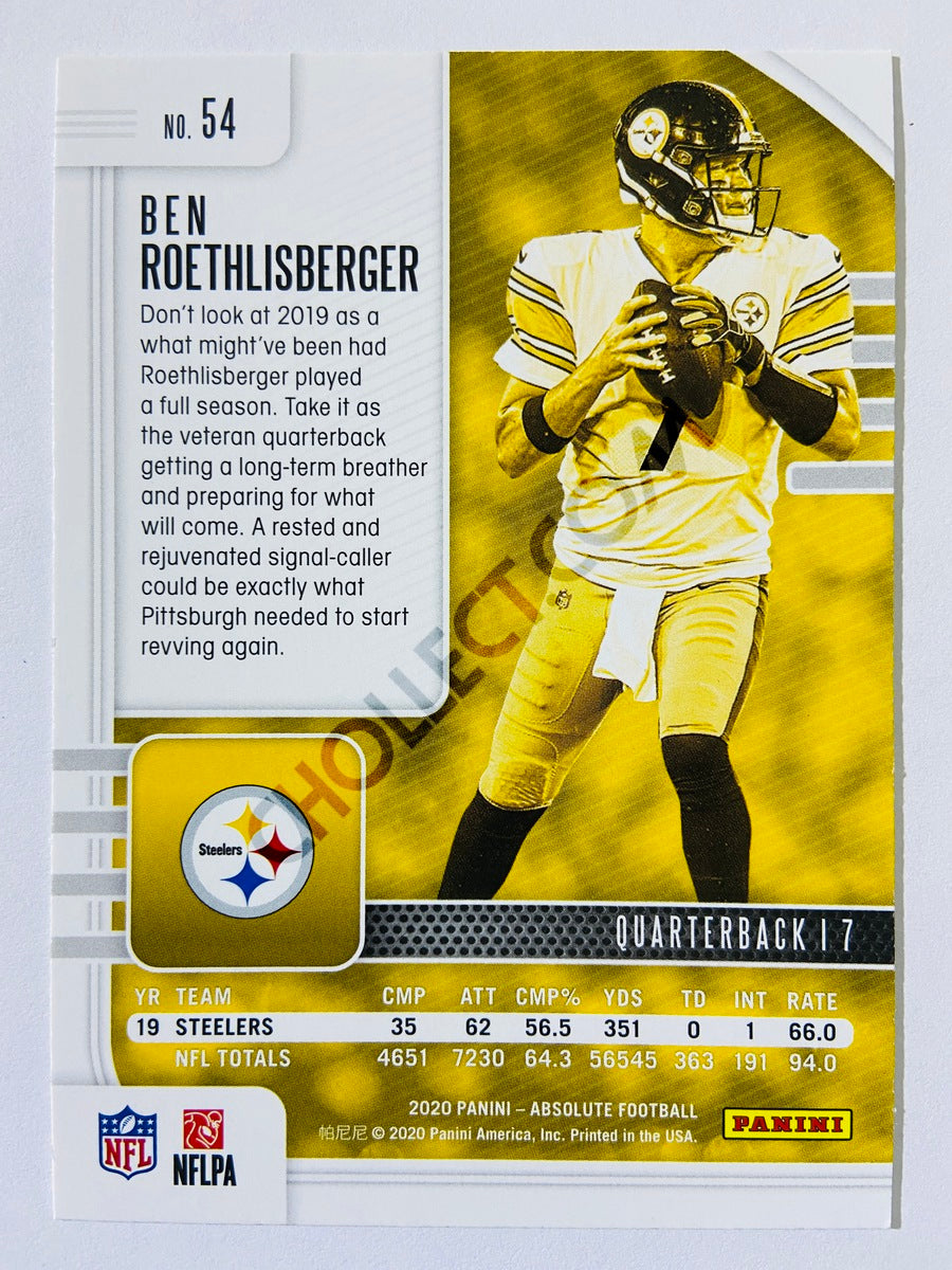 Ben Roethlisberger - Pittsburgh Steelers 2020-21 Panini Absolute Football #54