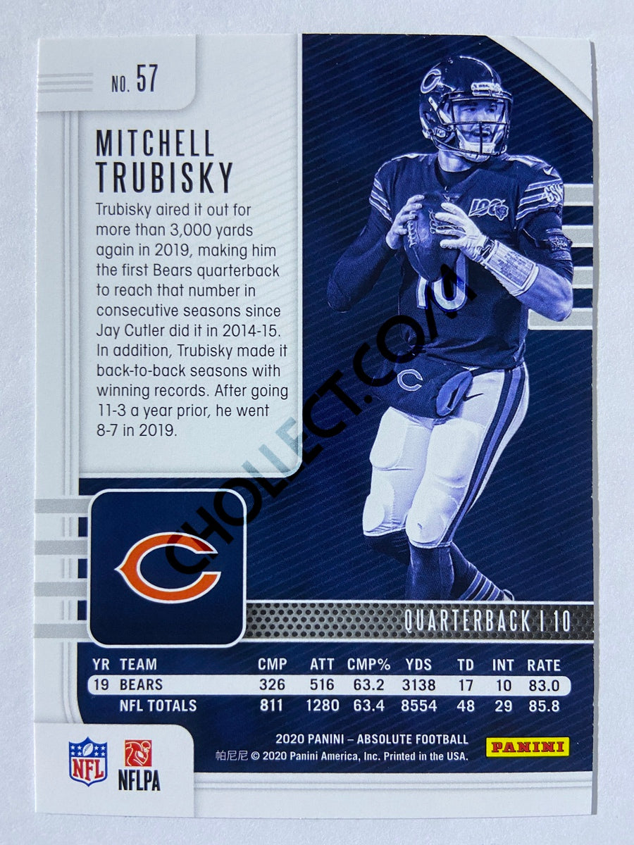 Mitchell Trubisky - Chicago Bears 2020-21 Panini Absolute Football #57
