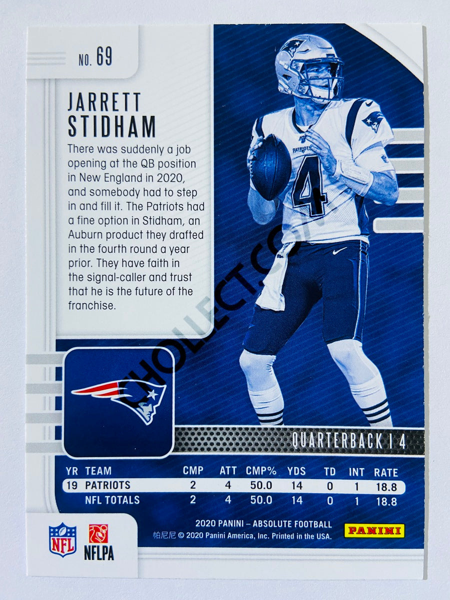 Jarrett Stidham - New England Patriots 2020-21 Panini Absolute Football #69