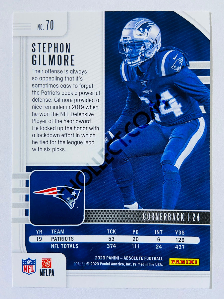 Stephon Gilmore - New England Patriots 2020-21 Panini Absolute Football #70