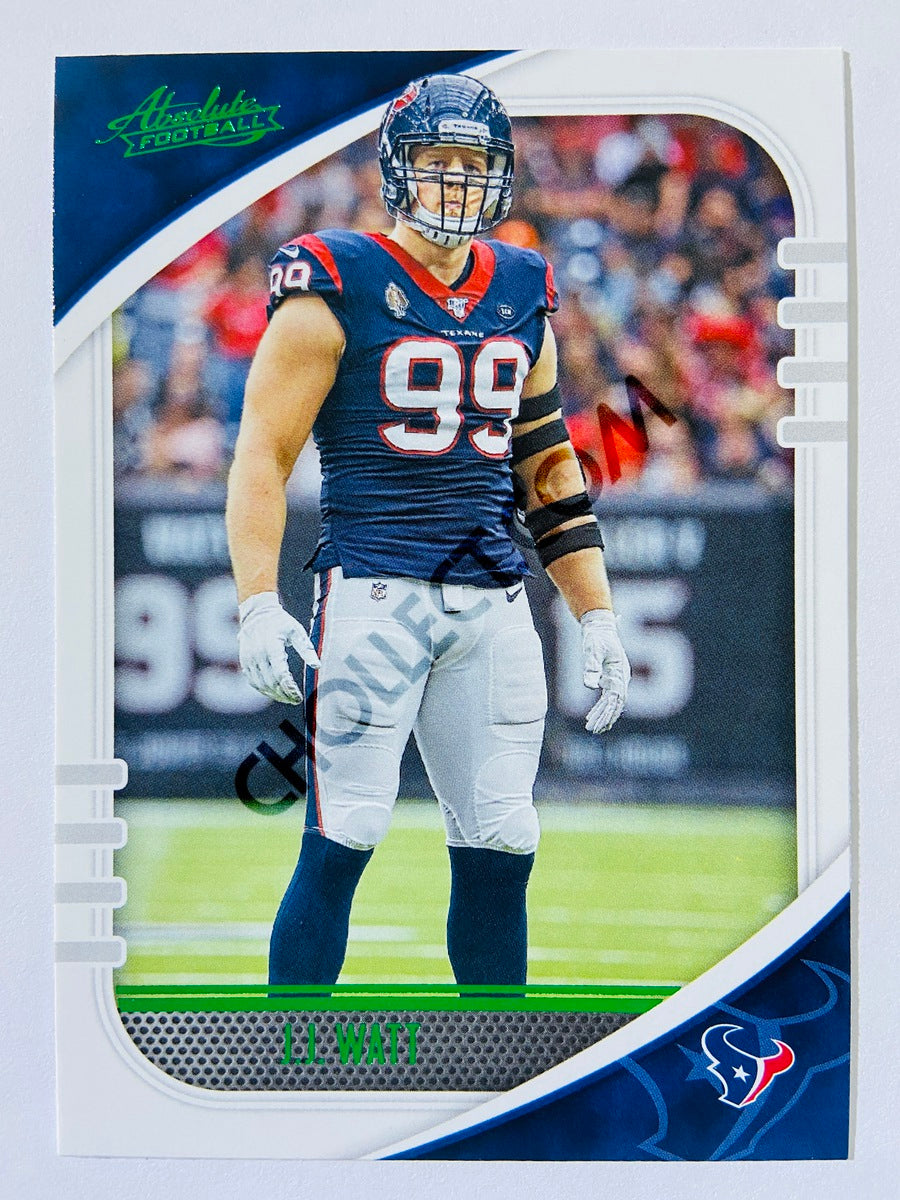 J.J. Watt - Houston Texans 2020-21 Panini Absolute Football Green Parallel #79