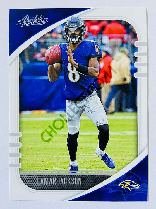 Lamar Jackson - Baltimore Ravens 2020-21 Panini Absolute Football #85