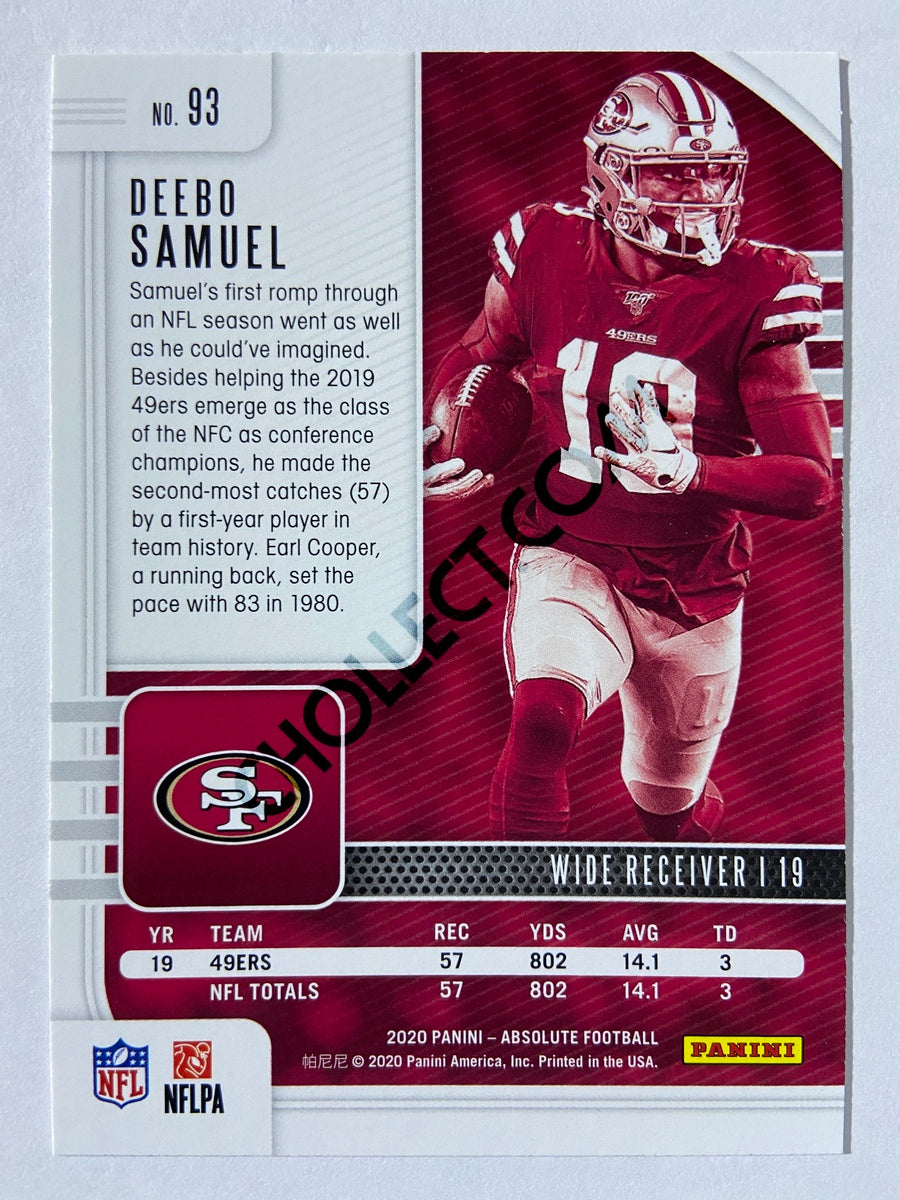 Deebo Samuel - San Francisco 49ers 2020-21 Panini Absolute Football #93