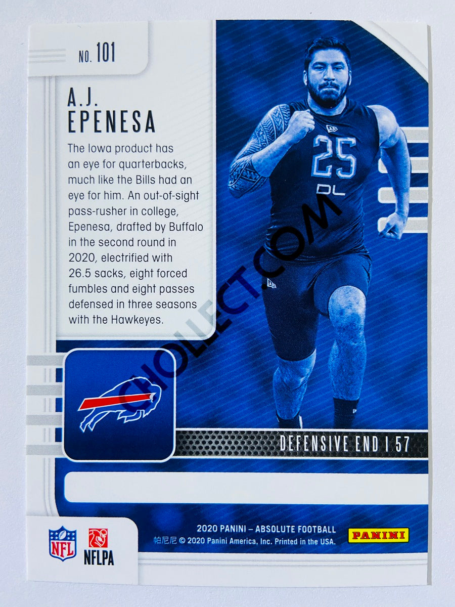 A.J. Epenesa - Buffalo Bills 2020-21 Panini Absolute Football RC Rookie #101
