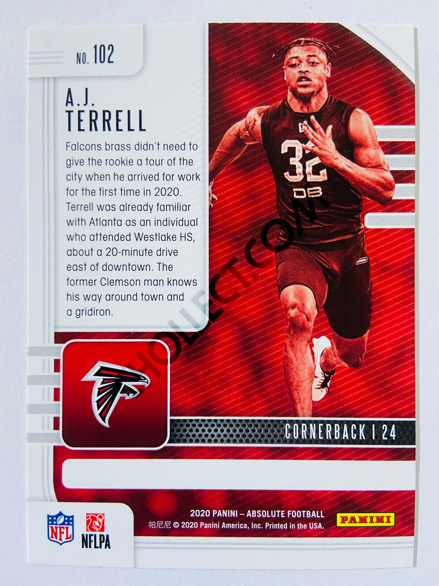 A.J. Terrell - Atlanta Falcons 2020-21 Panini Absolute Football RC Rookie #102