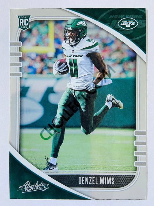 Denzel Mims - New York Jets 2020-21 Panini Absolute Football RC Rookie #129