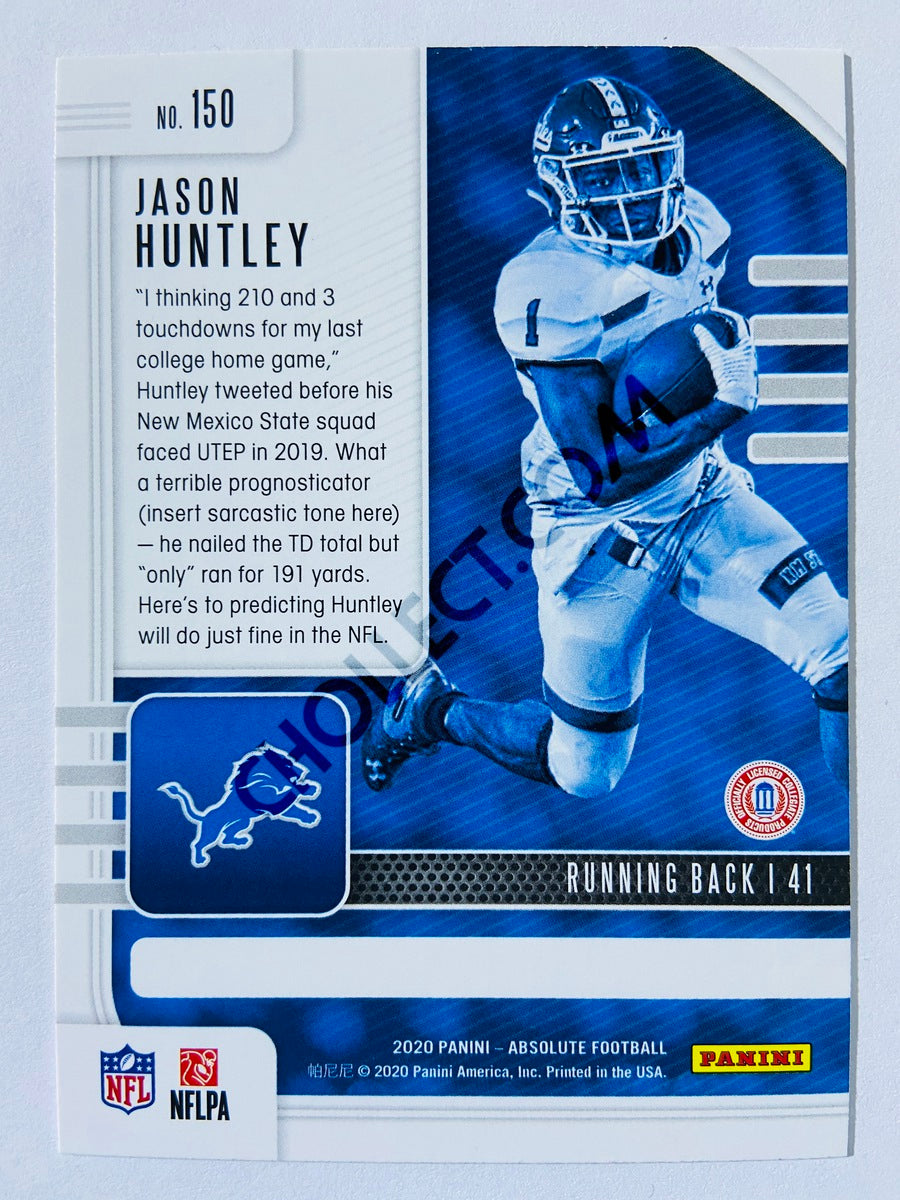Jason Huntley - Detroit Lions 2020-21 Panini Absolute Football RC Rookie #150